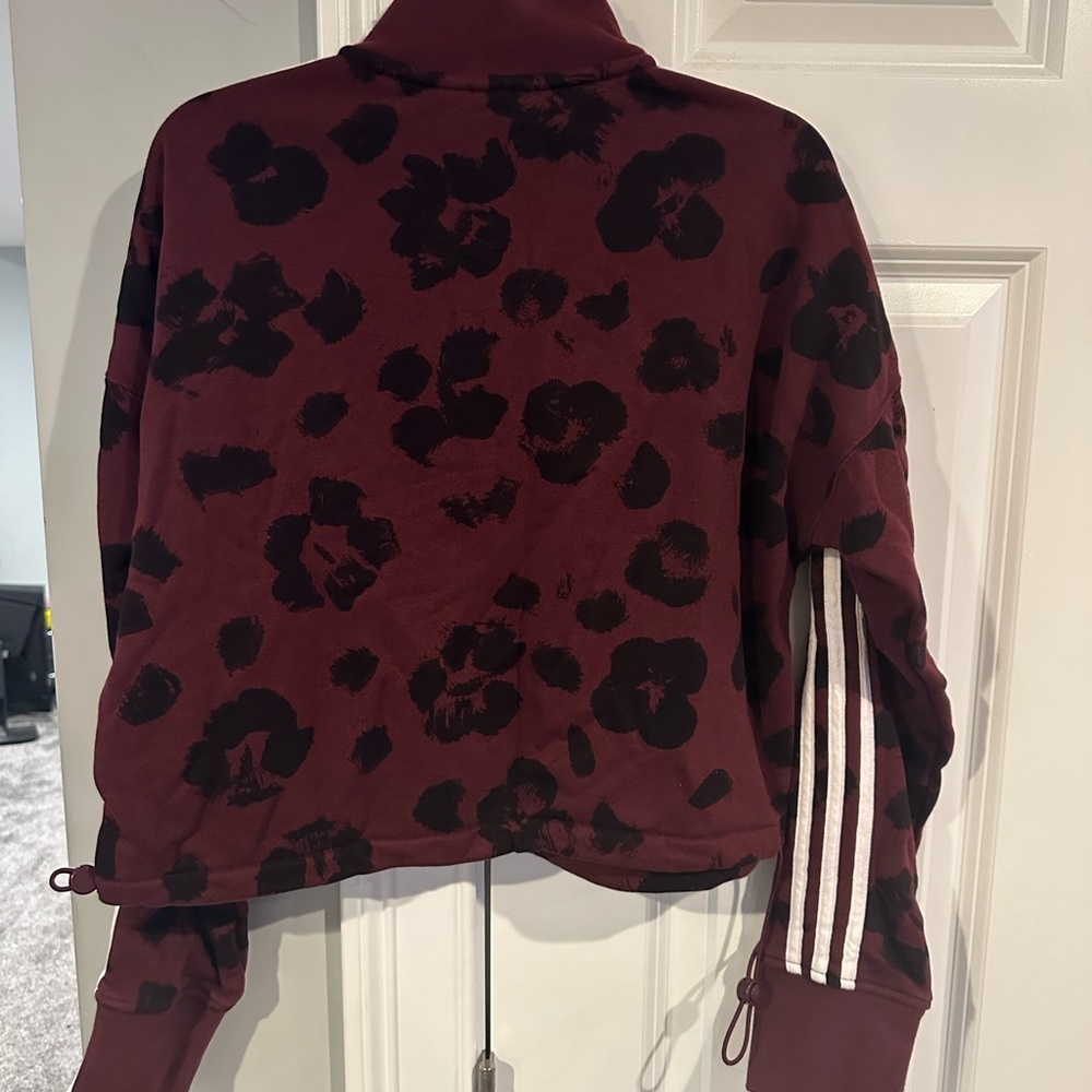 Adidas cropped 3/4 zip